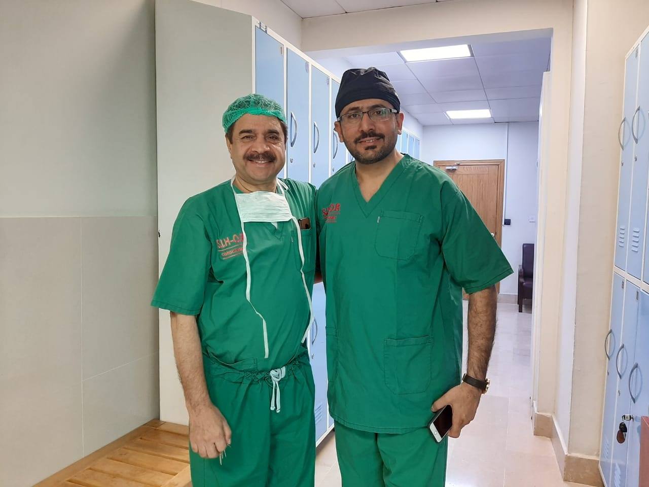 Dr. Siddiq with patient